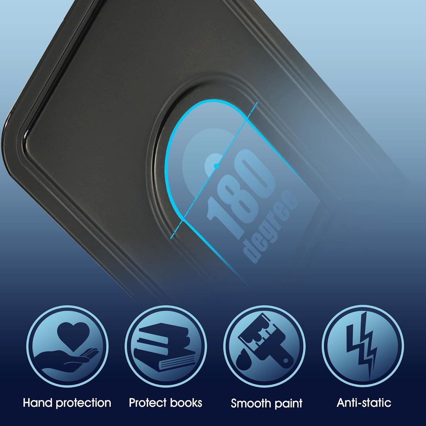 Book Ends, Bookends for Shelves, 24Pcs Metal Bookends, Book Ends for Heavy Books Holders for Office Home Library Book Ends Supports, Book Ends to Hold Books Heavy Duty