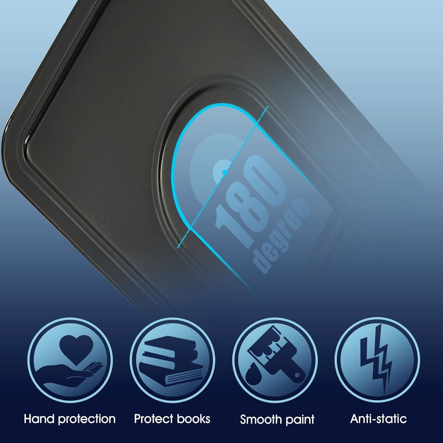 Book Ends, Bookends for Shelves, 24Pcs Metal Bookends, Book Ends for Heavy Books Holders for Office Home Library Book Ends Supports, Book Ends to Hold Books Heavy Duty