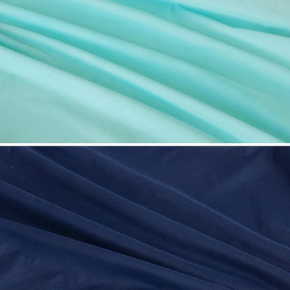 Changing Pad Cover Waterproof, 2 Pack Diaper Change Table Sheets for Baby Boys Girls, Fitted Cradle Sheets for 32"X16" Contoured Pad, Breathable & Ultra Soft, Aqua and Navy