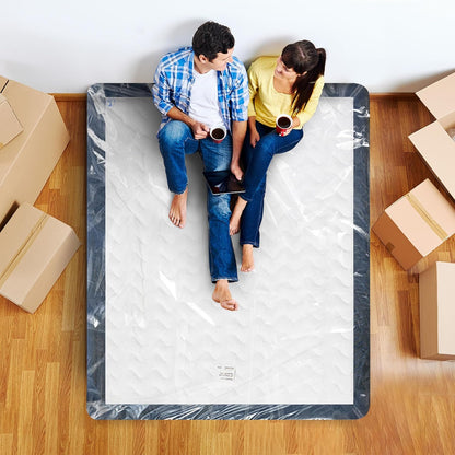 Mattress Bag for Moving King Size Mattress Storage Bag, Plastic Mattress Encasement Cover, Fits Mattresses up to 14 Inches