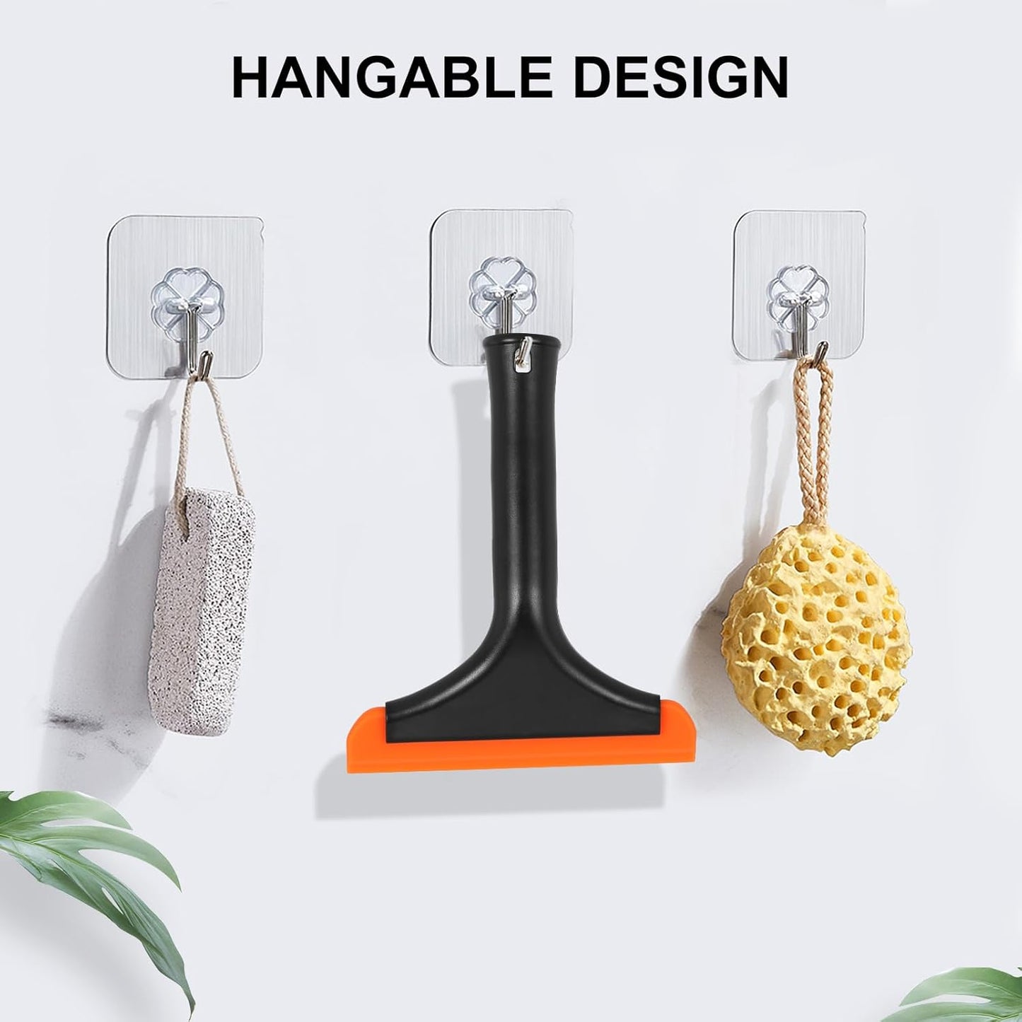 Shower Squeegee for Glass Doors, Small Squeegee for Shower Glass Door Mini Silicone Squeegee for Window, Door, Bathroom, Mirror, Car Window