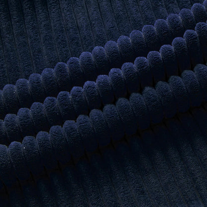 Set of 2 Navy Blue Boho Lumbar Rectangle Decorative Throw Pillow Covers 12X20 Inch with Diagonally Pattern for Couch Bed Sofa, Soft Corduroy Accent Modern Farmhouse Home Decor 30X50 Cm