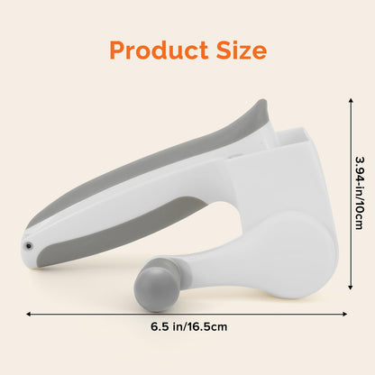 Patented Rotary Parmesan Cheese Grater, Hand Crank Cheese Shredder with Fine & Coarse Drums, Restaurant Quality, White, Stainless Steel & ABS, Dishwasher Safe