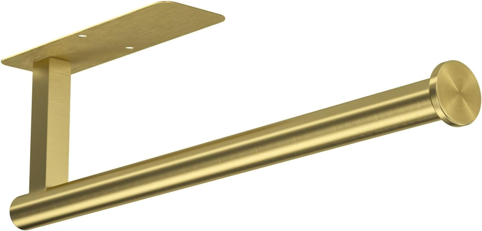 Gold Paper Towel Holder under Cabinet Mount Self Adhesive, Wall Mount Paper Towel Holder Wall Mounted Hanging Towels Holders for Kitchen