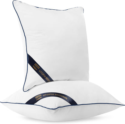 Throw Pillow Inserts (Pack of 4, White), 18 X 18 Inches Decorative Indoor Pillows for Sofa, Bed, Couch, Cushion Sham Stuffer