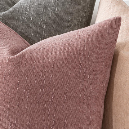 Pack of 2 Decorative Throw Pillow Covers Soft Chenille Throw Pillows Solid Textured Cushion Covers for Spring Valentine'S Day Couch Sofa Bedroom Living Room 18X18 Inch, Blush Pink