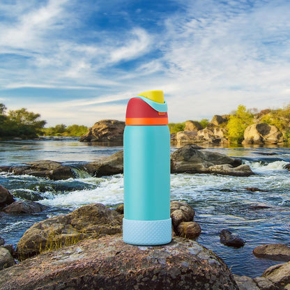 Silicone Boot for Owala Water Bottle 40 Oz, Anti-Slip Protective Sleeve for Freesip/Twist/Flip Stainless Steel Water Bottles Accessories