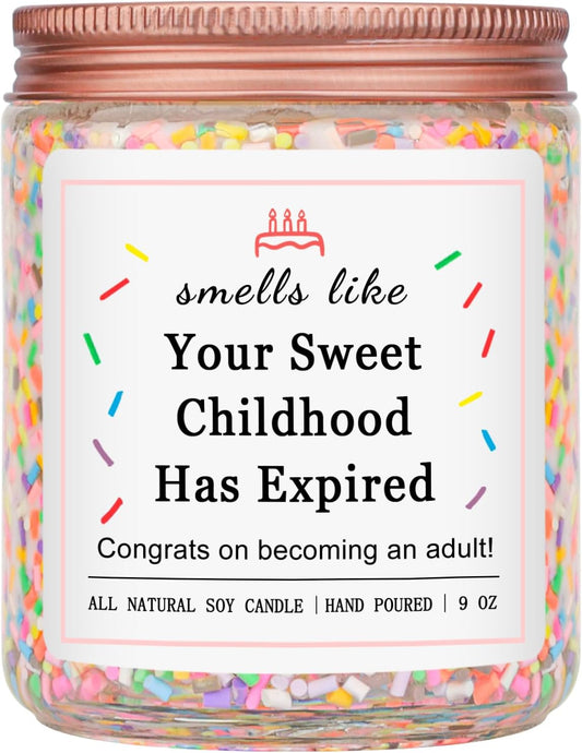 16Th 17 18Th Birthday Gifts for Girls, Birthday Gifts for 16 17 18 Year Old Girls, High School Graduation Gift for Teens Girls 16-18, (Vanilla Birthday Cake Scent with Sprinkles)
