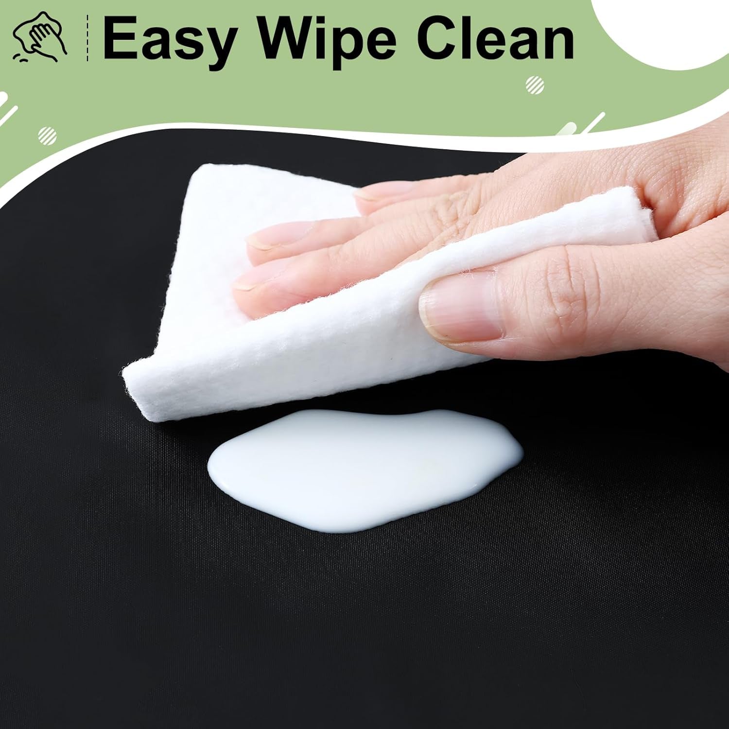 8 Packs Disposable Plastic Table Cloth, 84" round Waterproof Tablecloth, Leakproof & Sturdy Decorative Table Covers for Picnic, Party and Outdoor, Black