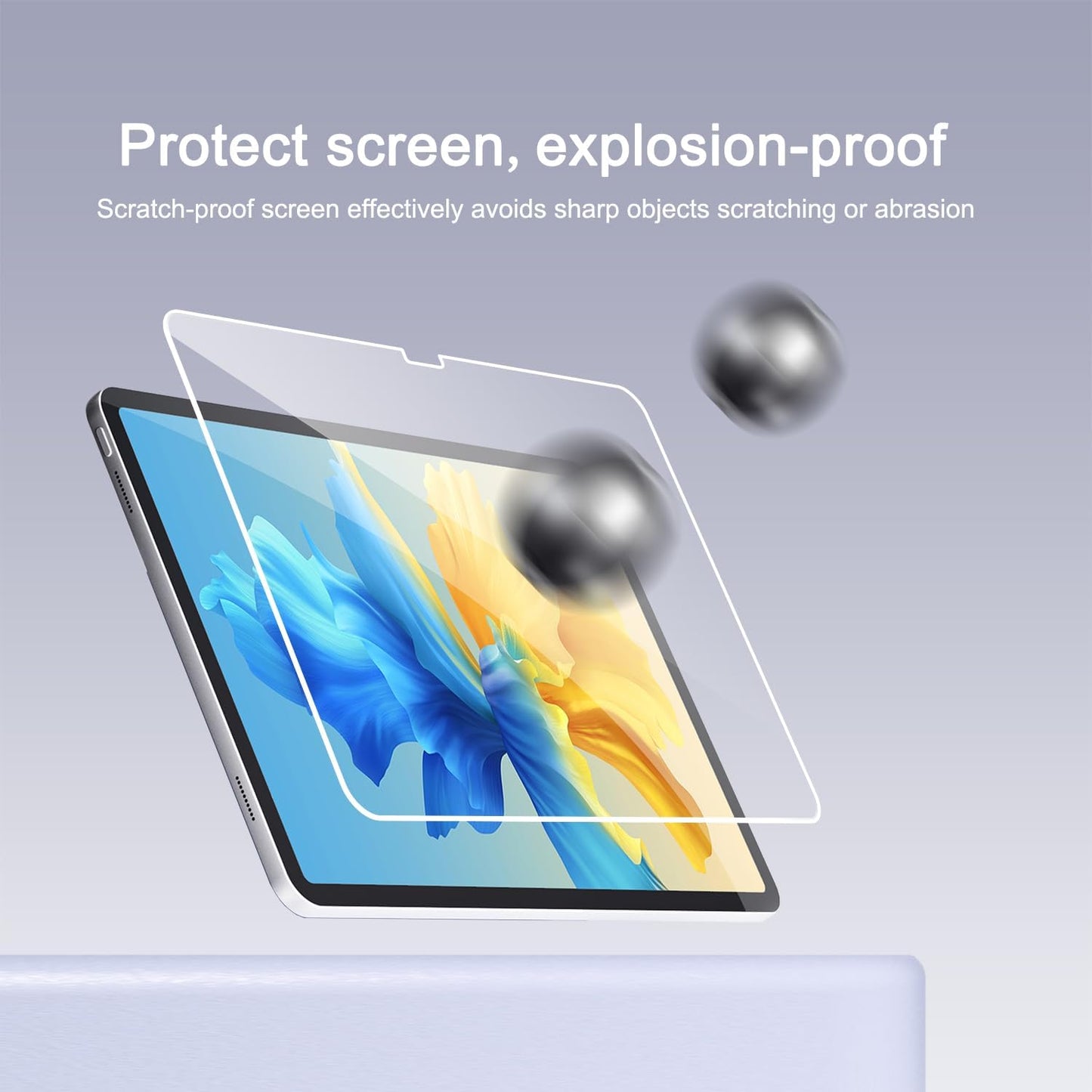 Screen Protector for Ipad Pro 11 Inch 2024 5Th Generation 2 Pack + 2 Pack Camera Lens Protector,Tempered Glass 0.33Mm,Face ID & Apple Pencil & Case Compatible [4 Pack]