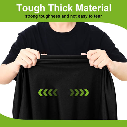 round Spandex Tablecloth, Elastic Fitted Washable Tablecloths for 36"-44" Tables, Waterpoof Stretch Picnic Table Cover for Dining, Indoor and Outdoor, Black