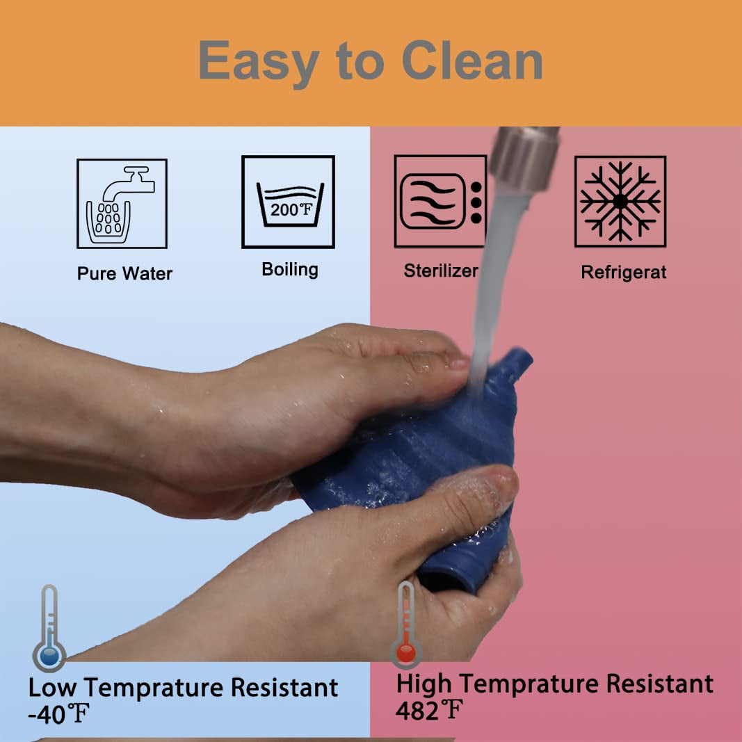 Funnels for Kitchen Use Set of 4, Silicone Collapsible Funnels for Filling Bottles, Food Grade Funnel for Liquid Powder Transfer, Foldable Kitchen Utensils