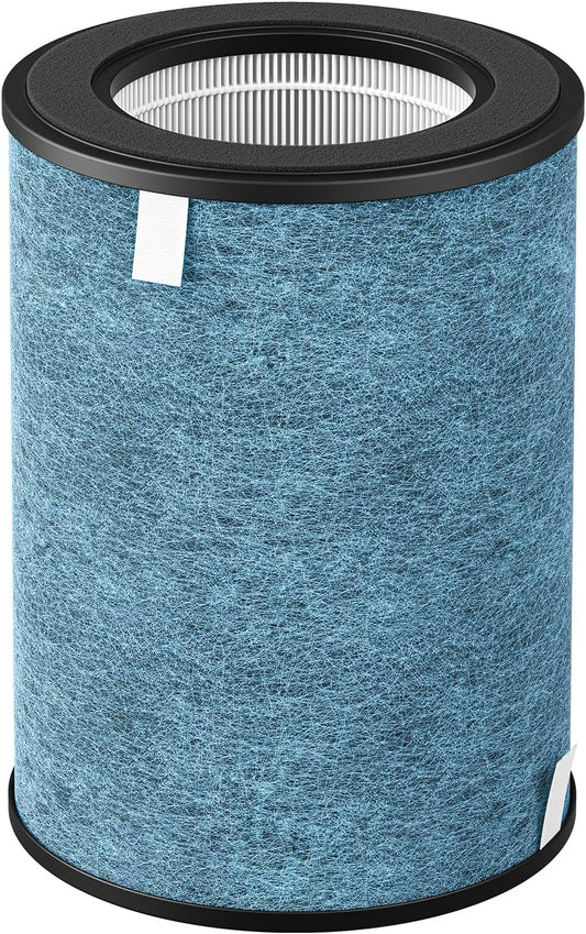 HP302 Replacement Filter for Shark HP302, HP301 Neverchange Air Purifier MAX, and HP200 Series Air Purifier MAX - 3-in-1 Filter, Part # HE3FKPET, Pack of 2