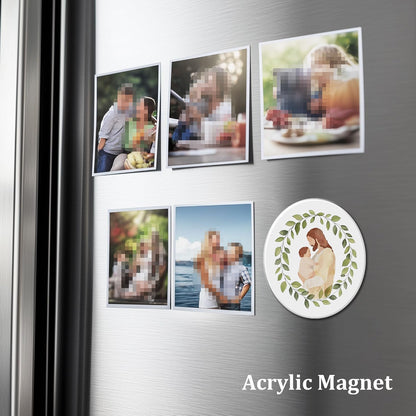 Miscarriage Baby Loss Magnets, Jesus Christ Holding Baby Magnet, Miscarriage Gift, Baby Loss Gift, Baby Loss Sympathy Gift, Miscarriage Keepsake 3 X 2.6 In