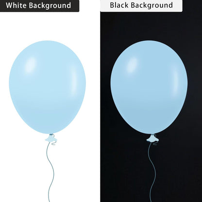 Pastel Blue Balloons 145 Pcs Light Blue Balloons Different Sizes of 18 12 10 5 Inch Baby Pastel Sky Aqua Blue Balloon Arch Kit Garland for Graduation Gender Reveal Birthday Party Decorations