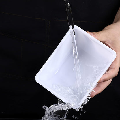 Fruit Veggie Condiment Caddy with Lid, 6 Compartment Plastic Dispenser Tray for Catering Dips Toppings, Serving Taco, Ice Cream, Fruit, & Salad Bar,Garnish Organizer for Restaurant Supplies