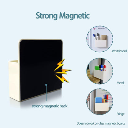 5 Pack Dry Erase Marker Holder Magnetic, Whiteboard Magnetic Marker Holder with Powerful Magnets for Office, Refrigerator, Locker and Metal Cabinets.
