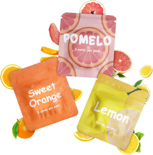 Flavoured Inner Filter Packs: Orange/Pomelo/Lemon Flavoured Breathlace Tube Breathing Necklace with Resistance Filter Calm Breathlace Stop Stress Necklaces Anxiety Relief Breathe Pendant