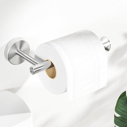 Toilet Paper Holder Silver Wall Mount Stainless Steel for Bathroom Kitchen Brushed Nickel