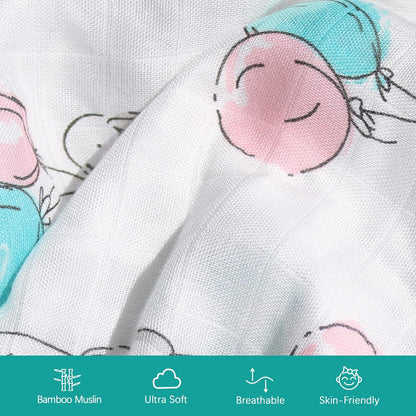 Muslin Bassinet Sheets Fit for AMKE 3 in 1, Besrey, Bellababy, Evolur Stellar, Milliard, Tcbunny and Other Bedside Sleeper Bassinet - 2 Pack