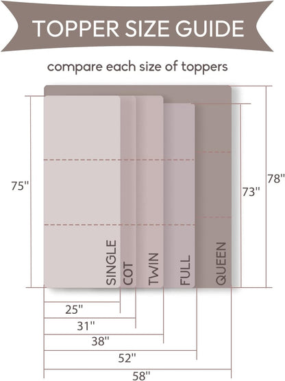 Memory Foam Folding Mattress with Storage Bag, 4 Inch Foldable Mattress Trifold Mattress Topper, Floor Mattress Guest Bed with Cooling Cover & Waterproof Lining
