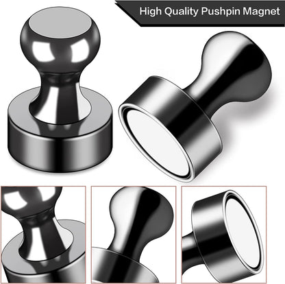 Refrigerator Magnets 12Pcs Magnet Clips Fridge Magnetic,Strong Neodymium Cup Magnets, Waterproof, Rare Earth
