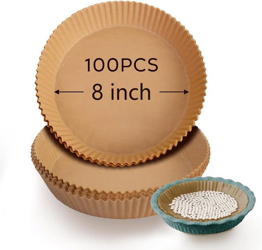 100Pcs Parchment Paper for Pie Weights and Pans, Pie Crust Weights for Blind Baking Blind Protector Pie Making Accessories
