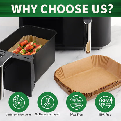 Instant Pot Vortex plus 6QT XL Air Fryer Liners, 100Pcs Disposable