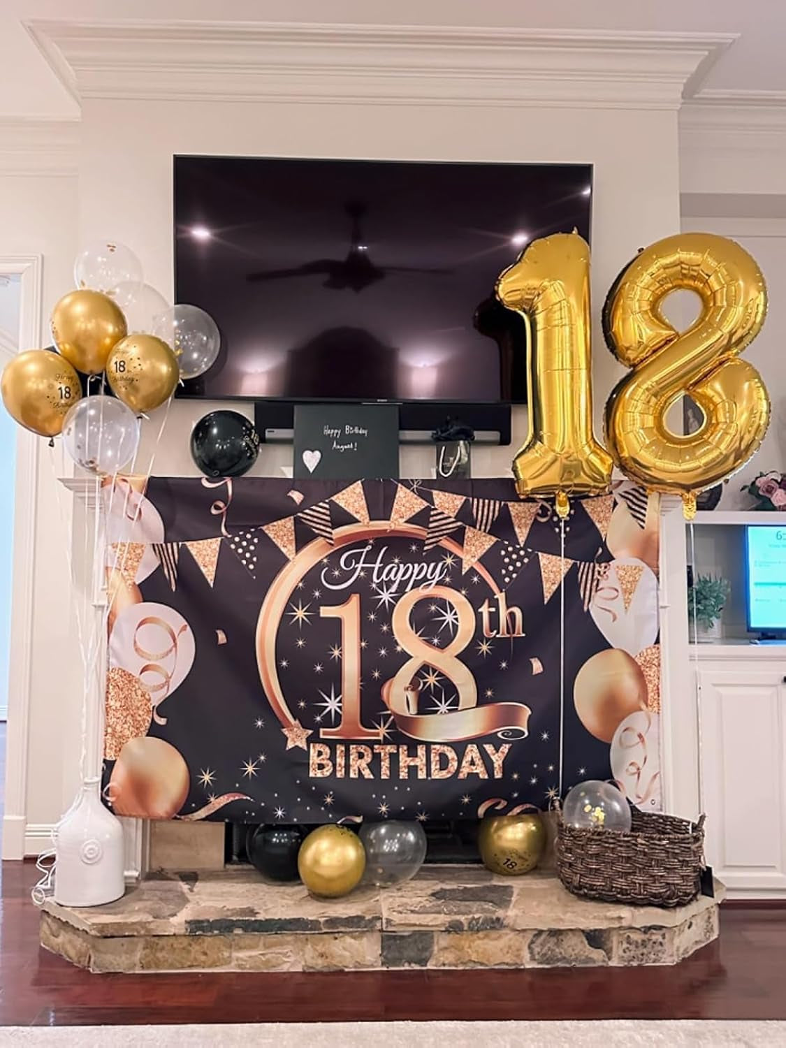 1 Balloon - Gold Birthday Number Balloons, 40 Inch Large Foil Balloons for Men Women Boys Girls Gold Themed Birthday Decorations