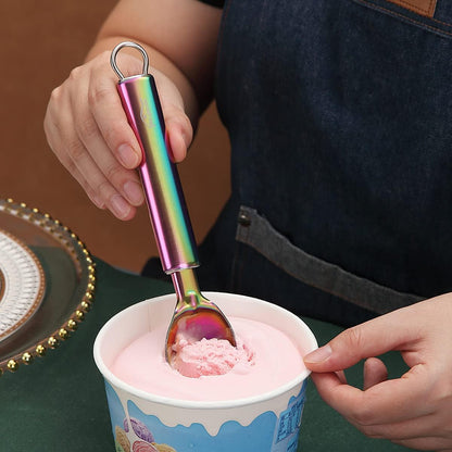 Titanium Plated Stainless Steel Ice Cream Scoop and Cookie Melon Baller, Dishwasher Safe Specialty Tool