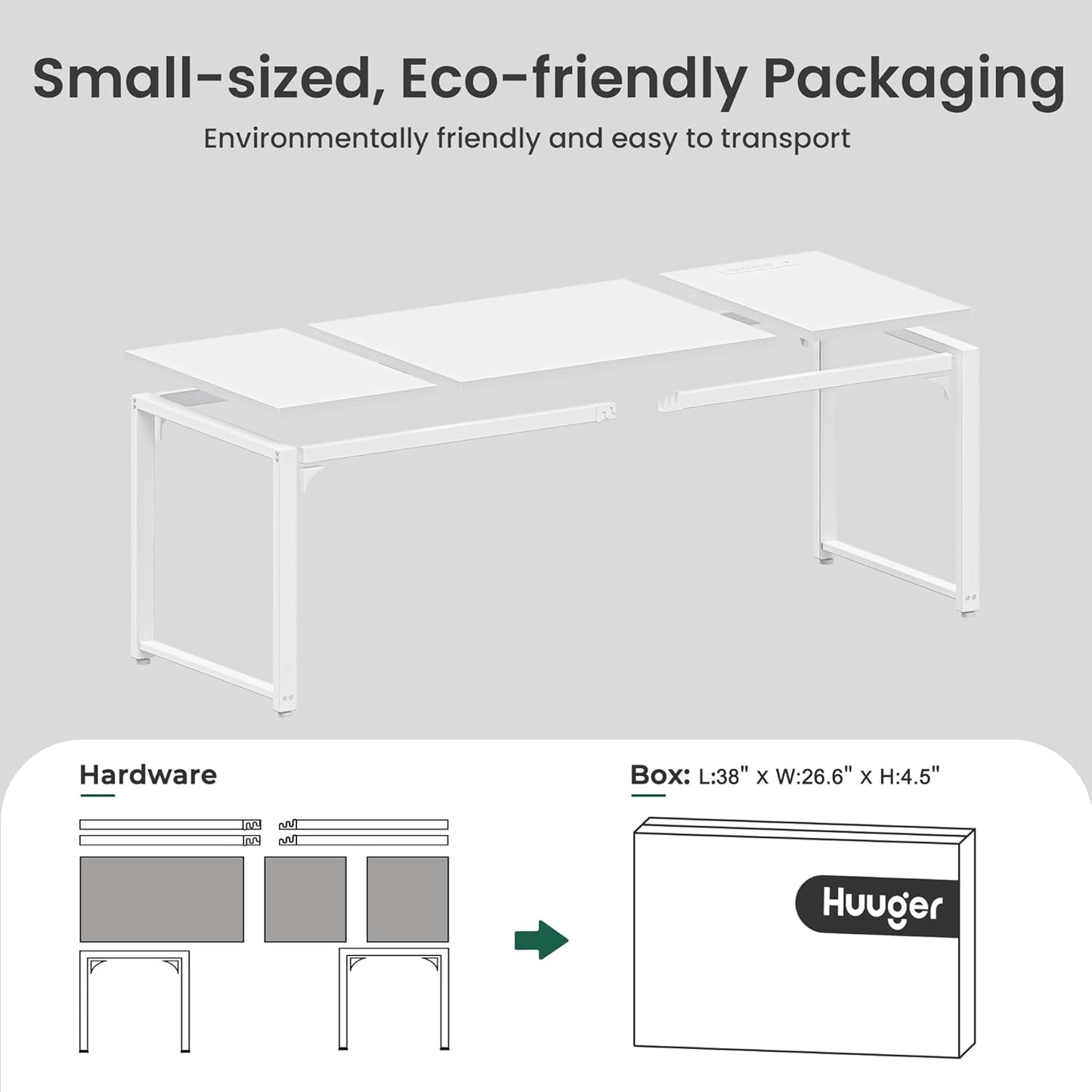 63 x 24 Inch Heavy-Duty Office Desk with Power Outlets & USB-C, Enhanced Desktop Thickness, Sturdy Metal Frame, Ideal for Home Office and Gaming