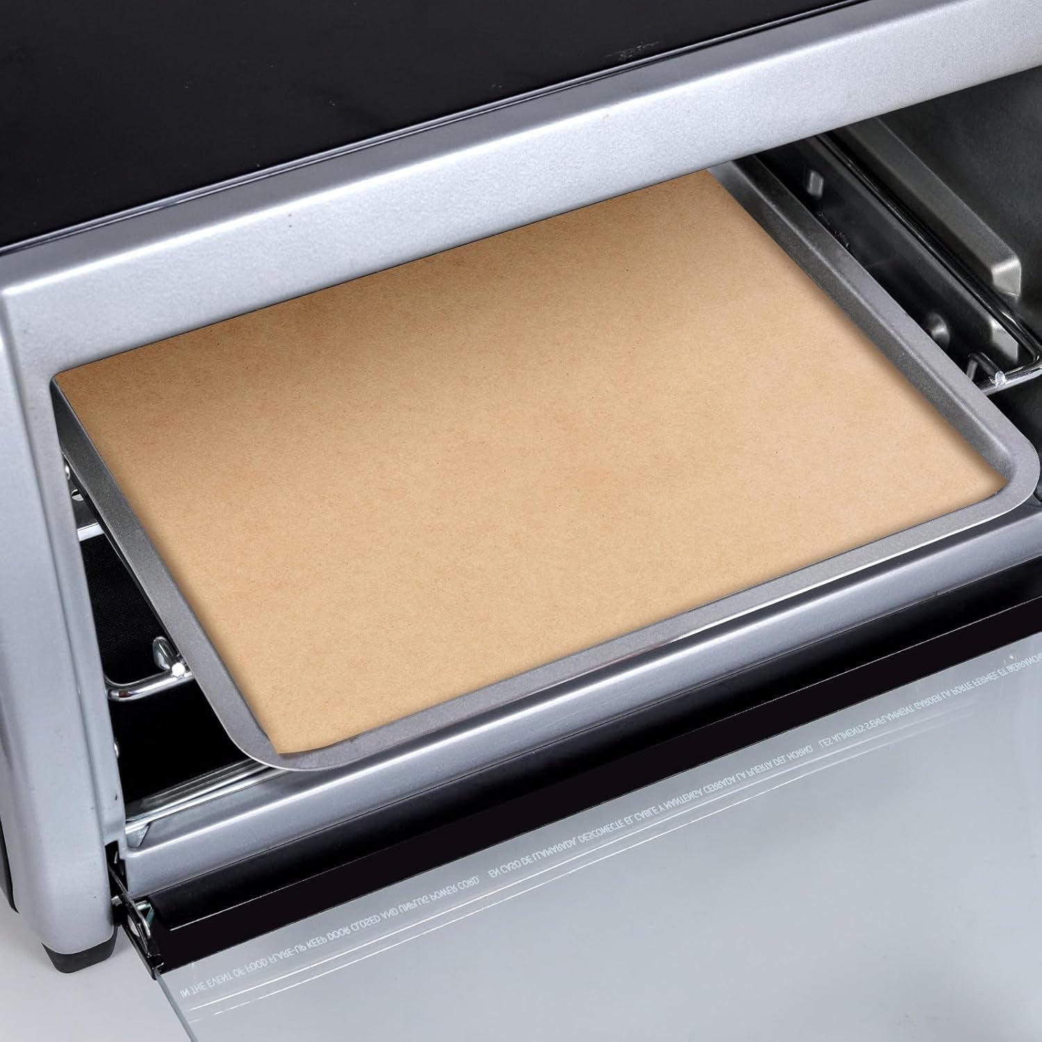 Air Fryer Liners Disposable Compatible with TOSHIBA AC25CEW-SS Large 6-Slice Convection Toaster Oven Countertop, 100Pcs Parchment Paper Sheets Air Fryer Baking Paper Airfryer Liners for TOSHIBA Oven