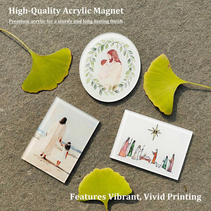 Miscarriage Baby Loss Magnets, Jesus Christ Holding Baby Magnet, Miscarriage Gift, Baby Loss Gift, Baby Loss Sympathy Gift, Miscarriage Keepsake 3 X 2.6 In