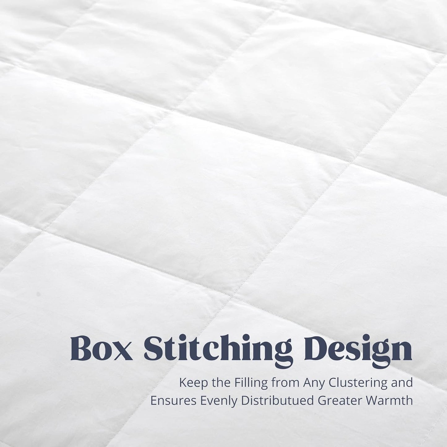 ® Blankets King Size - Soft Lightweight down Blanket for All Seasons, Cozy Warm Luxury Bed Blanket with Satin Trim, Cotton Cover, White (108"X90")