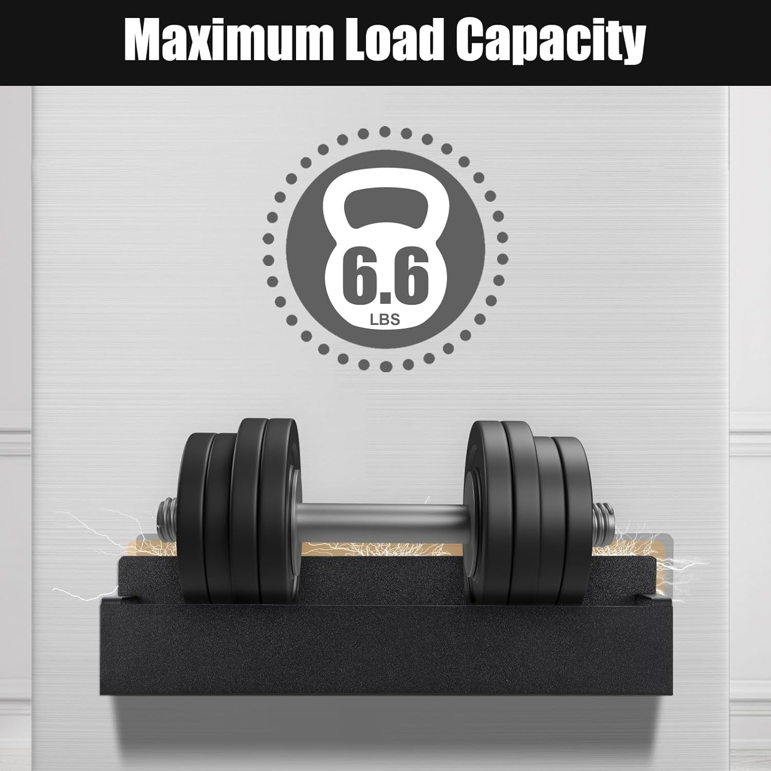 Magnetic Spice Rack for Refrigerator，Fridge Organizer for Kitchen Organization and Storage, 4 Pack (Black) Metal Shelf with 8 Moveable Hooks