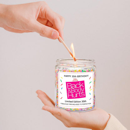 30Th Birthday Decorations Gifts for Her Him, Happy 30Th Birthday Candle Gift for Women Men, Funny 30 Years Old Ideas- Vanilla Candles