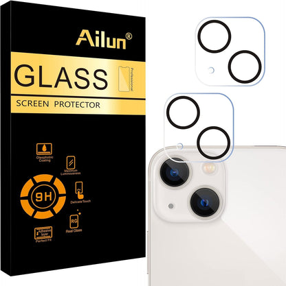 Iphone 16E/14/13/13 Pro [6.1 Inch] Glass Screen Protector 3 Pack Tempered Glass and Camera Lens Protector for Iphone 13 6.1" ＆ Iphone 13 Mini 5.4"