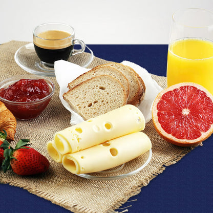 2 Pack Rectangle Vinyl Tablecloth, Waterproof Spillproof Plastic Flannel Backed Table Cloth, Wipe Clean Table Cover for Dining Table, Buffet Parties and Camping (Navy Blue, 52" X 70")