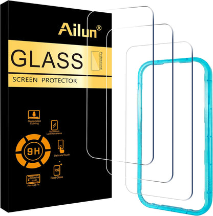 3 Pack Screen Protector for Iphone 17 Pro [6.3 Inch] with Installation Frame and 3 Pc Lens Protector for Iphone 17 Pro