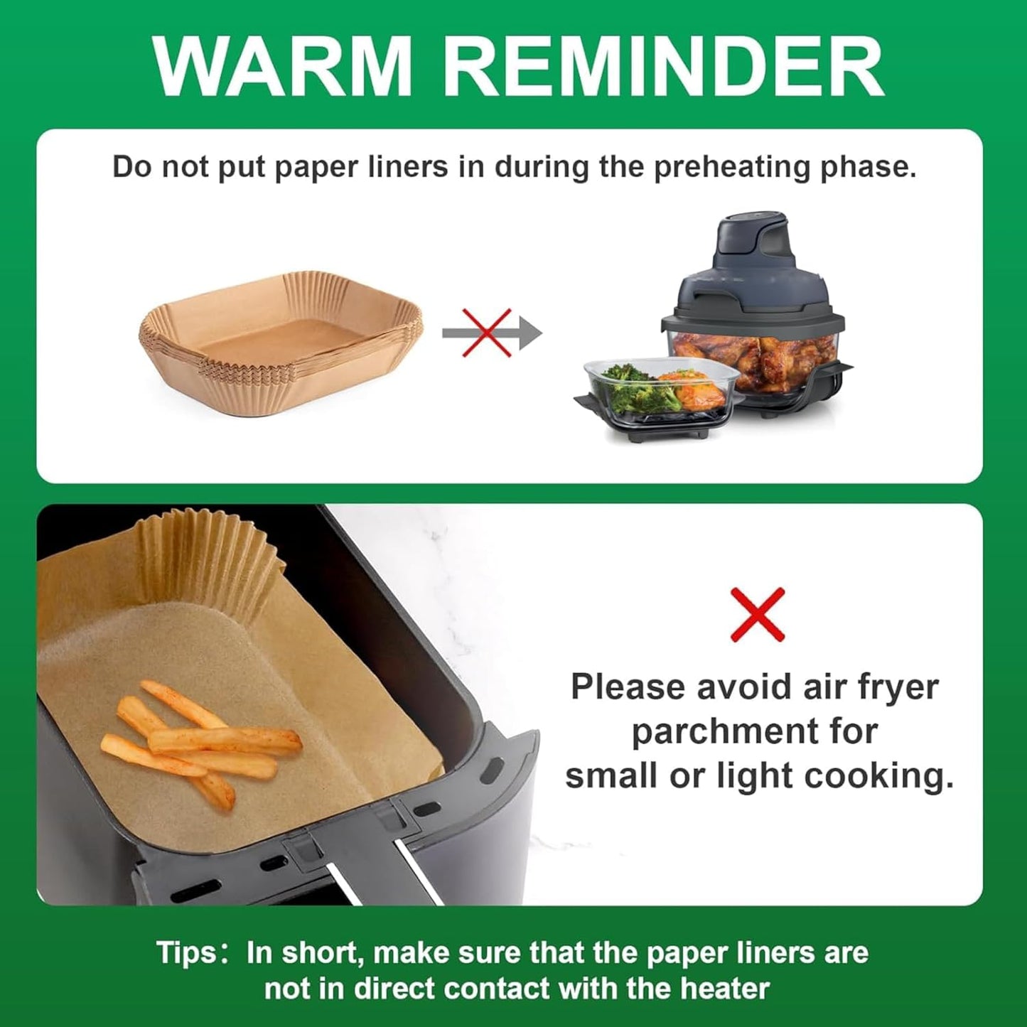 260Pcs Air Fryer Liners Disposable for Ninja Crispi, Parchment Paper Sheets Air Fryer Accessories for Ninja Glass Portable Cooking System