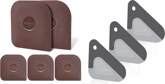 Pan and Pot Scraper, Nylon Silicone 2 in 1 Kitchen Dish Scraper