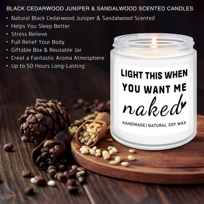 Gifts for Boyfriend Husband Men Couples, Funny Birthday Anniversary Wedding Valentines Christmas Romantic Gifts for Boyfriend, Husband, Men, Naughty Unique Lavender Candle