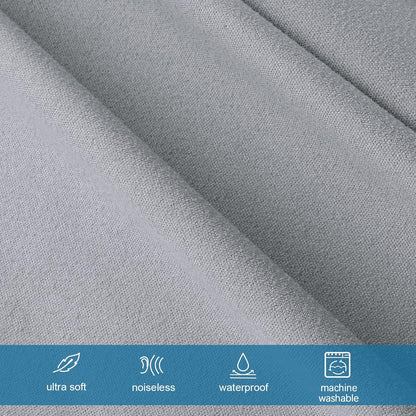 Waterproof Massage Table Sheets, Massage Table Cover Set 2- Piece Include Massage Fitted Sheet and Face Cradle Cover Ultra Soft & Skin-Friendly Fit Massage Table & Facial Bed, Grey, 36×77×7