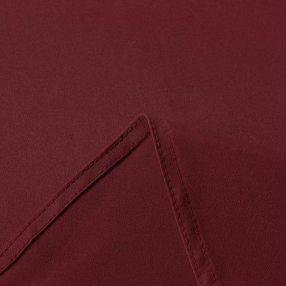Rectangle Tablecloth - 60 X 84 Inch - Stain and Wrinkle Resistant Washable Polyester Table Cloth, Decorative Fabric Table Cover for Dining Tables, Buffet Parties and Camping, Burgundy