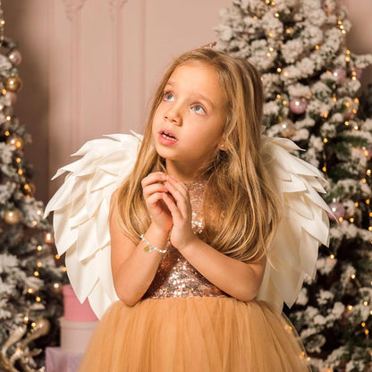 Christmas Gifts Pearl Cross Bracelet for Girls - First Communion, Baptism, Easter, Little Girl Gifts for Daughter Granddaughter Godchild-Gold Adjustable with Blessing Card Cross Bracelet