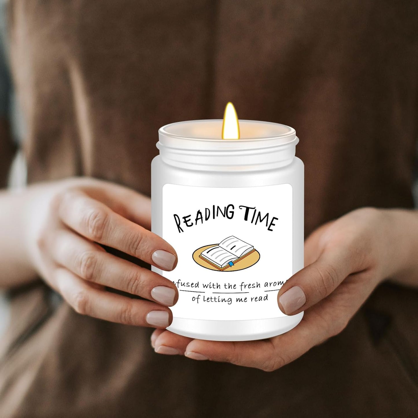 Book Lover Candle Gifts for Readers- Reading Bookish Gift Candles, Thanksgiving Christmas Birthday Gifts for Bookworm, Librarian