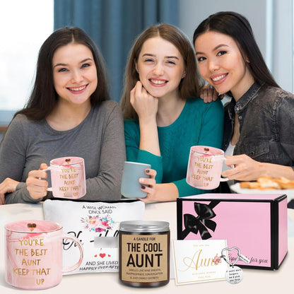 Aunt Gift Ideas, Gifts for Aunt, Aunt Gifts - Best Aunt Ever Gifts - Aunt Birthday Gift - Aunt Gifts from Niece, Nephew, Aunt Christmas Gifts - Gifts for New Aunt, to Be Aunt - Favorite Aunt Mug