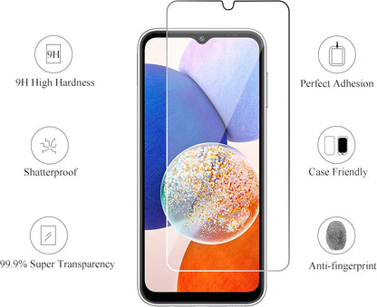 Screen Protector for Galaxy A14 5G/A13 5G/A12 4G 5G/A12 Nacho/A32 5G/A42/A02/A02S/A03/A03S/A03Core/M12 [0.33Mm] Tempered Glass 3Pack Ultra Clear Anti-Scratch Case Friendly…