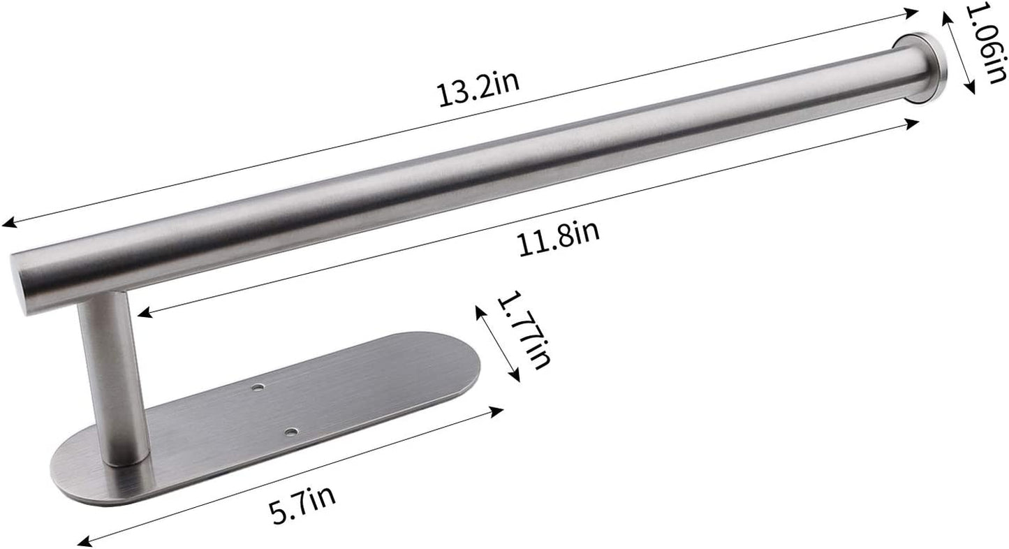 Paper Towel Holders for Kitchen,Paper Towels Bulk- Self-Adhesive under Cabinet,Both Available in Adhesive and Screws,Stainless Steel