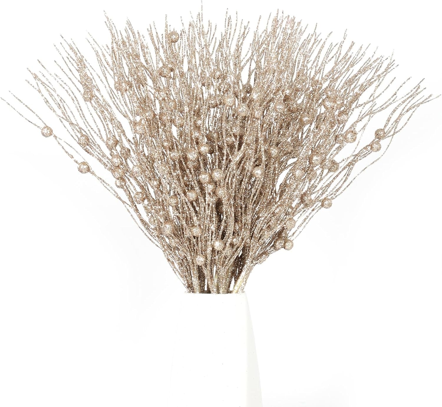 24 Pack Christmas Tree Picks and Sprays, Christmas Tree Filler Decorations, Christmas Glitter Berry Stem Ornaments, Glittery Twigs, Picks, Branches for Christmas Tree